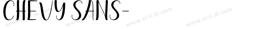 chevy sans字体转换